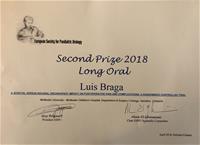 Second prize 2018 Long Oral presented to Luis Braga